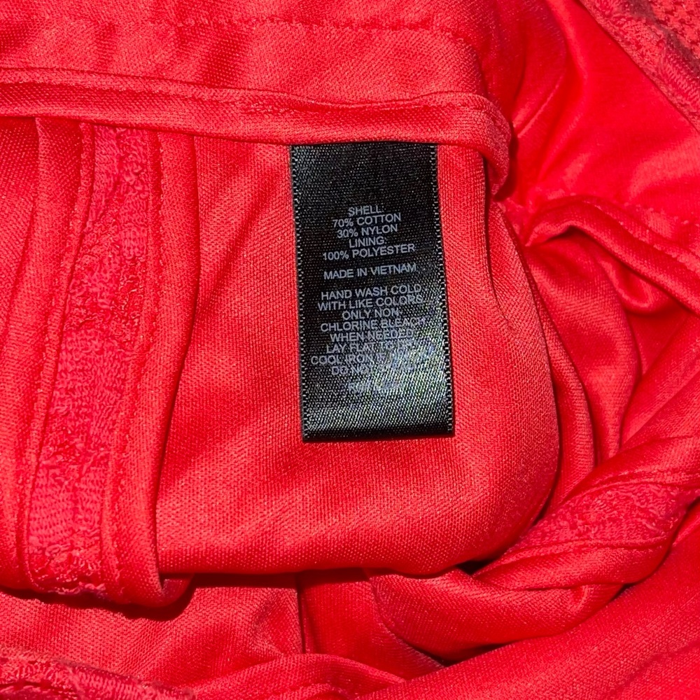 Express Bright Orange Lace Pencil Skirt Sz 4 - Picture 8 of 9